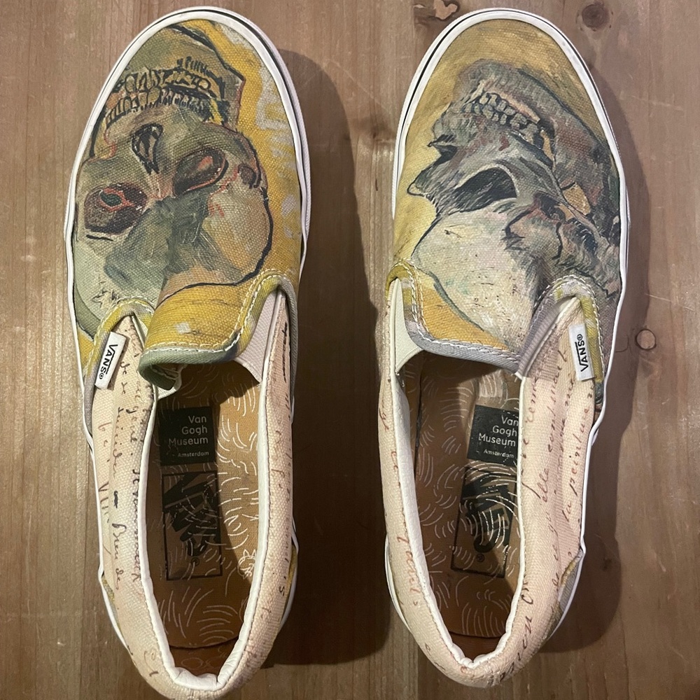 Van Gogh skull Vans